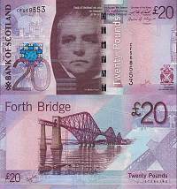 *20 libier Škótsko 2007-9 P126 UNC, Bank of Scotland - Kliknutím na obrázok zatvorte -